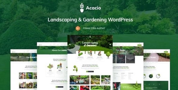 Acacio Landscape and Gardening WordPress Theme