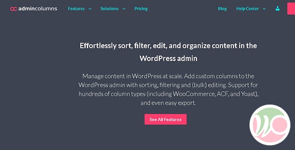 Admin Columns Pro Events Calendar for WordPress