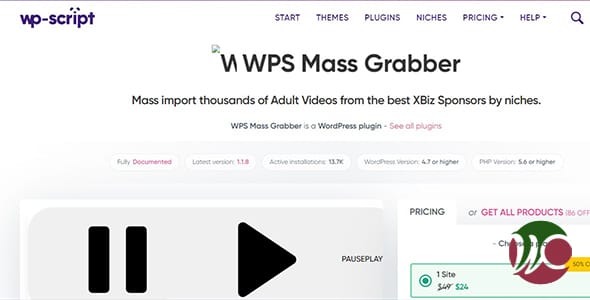 Adult Mass Videos Grabber for WordPress
