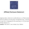 Affiliate Disclosure Statement for WordPress