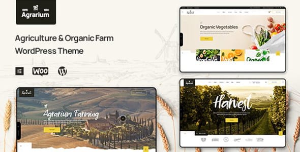 Agrarium Agriculture and Organic Farm WordPress Theme