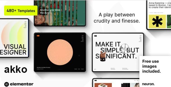 Akko Portfolio WordPress Theme