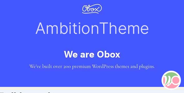 Ambition WordPress Theme by Obox Design