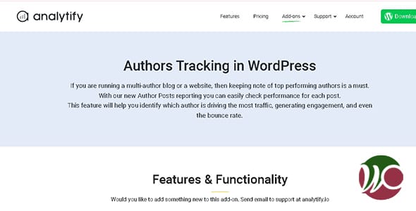 Analytify Authors Tracking for WordPress