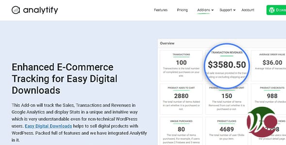 Analytify Easy Digital Downloads Tracking for WordPress