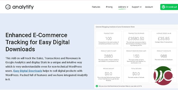 Analytify Easy Digital Downloads for WordPress