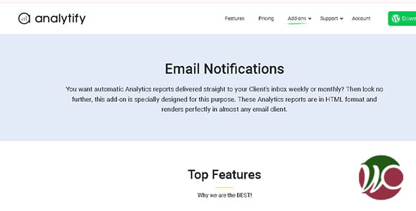 Analytify Email Notifications for WordPress