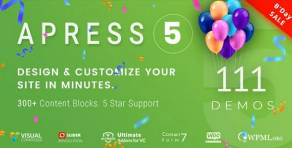 Apress Responsive Multi Purpose WordPress Theme