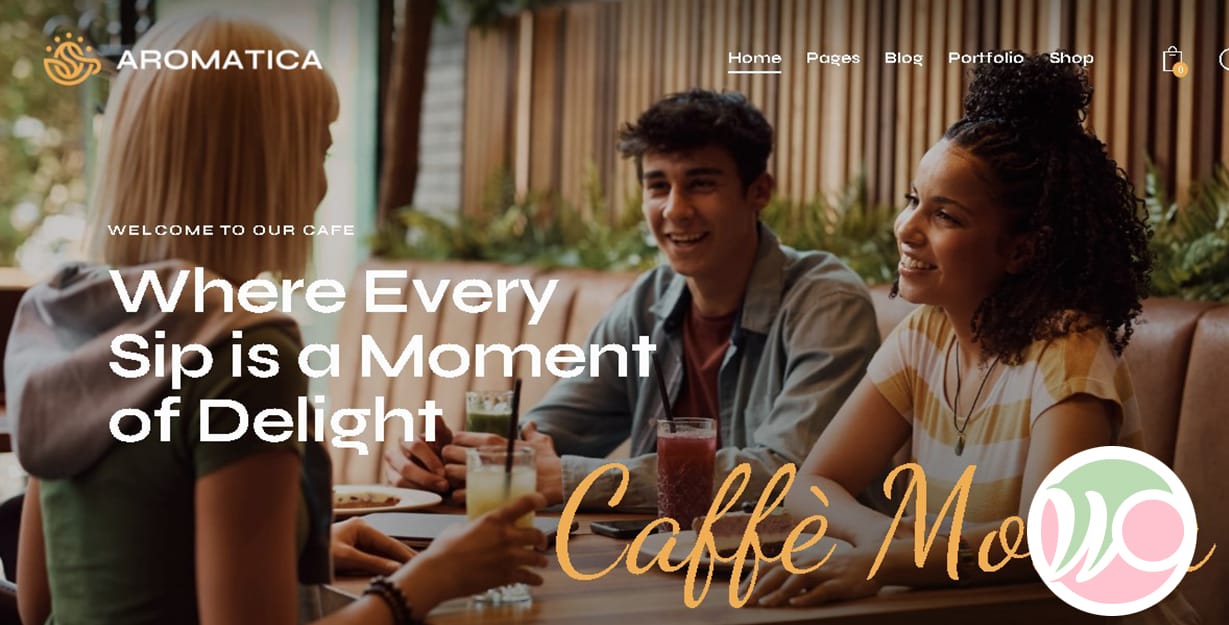 Aromatica Cafe and Coffee Shop WordPress Theme