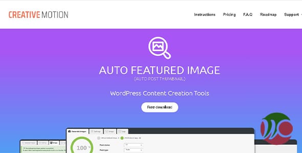 Auto Featured Image Post Thumbnail for WordPress