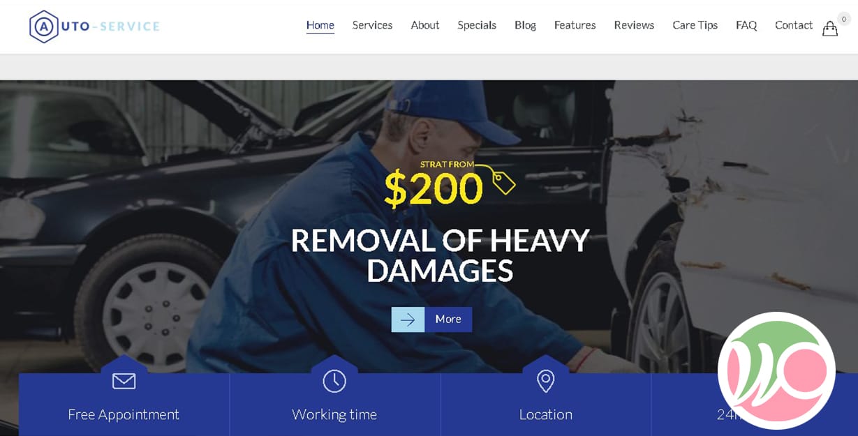 Auto Repair WordPress Theme by VamTam