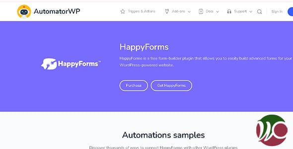 AutomatorWP HappyForms for WordPress