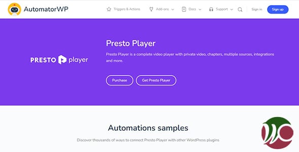 AutomatorWP Presto Player for WordPress