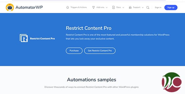 AutomatorWP Restrict Content Pro for WordPress