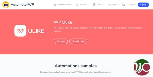 AutomatorWP Ulike for WordPress
