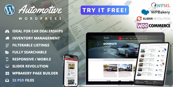 Automotive WordPress Theme