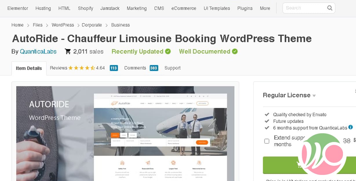 AutoRide Chauffeur Limousine Booking WordPress Theme