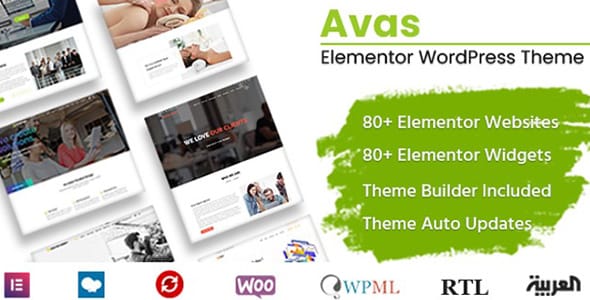 Avas Elementor MultiPurpose WordPress Theme