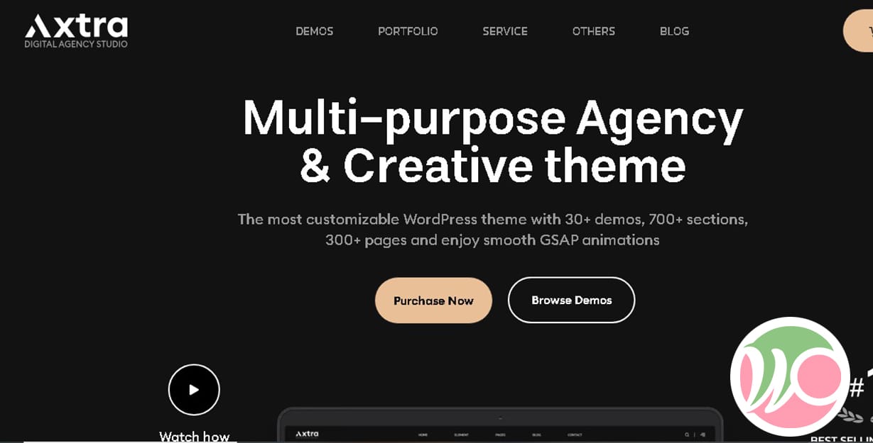 Axtra Digital Agency Creative Portfolio Theme