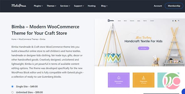 Bimba WordPress Theme by MotoPress