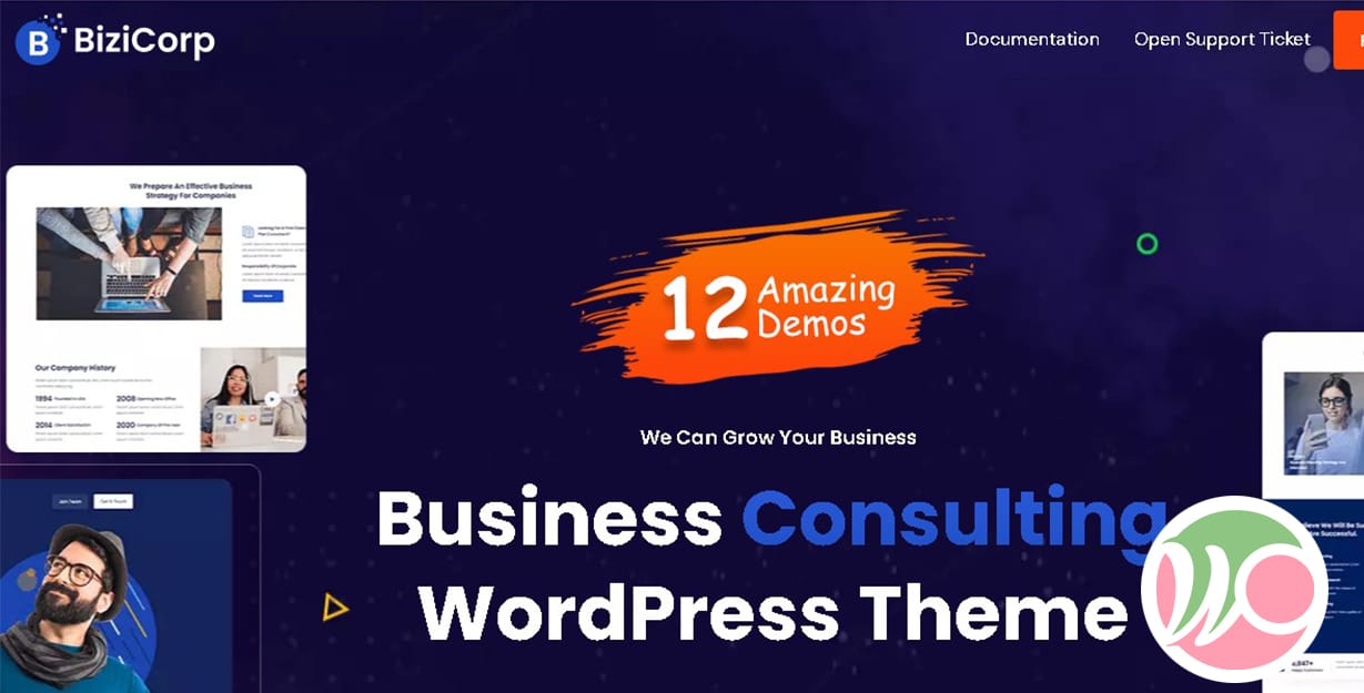 BiziCorp Business Consulting WordPress Theme