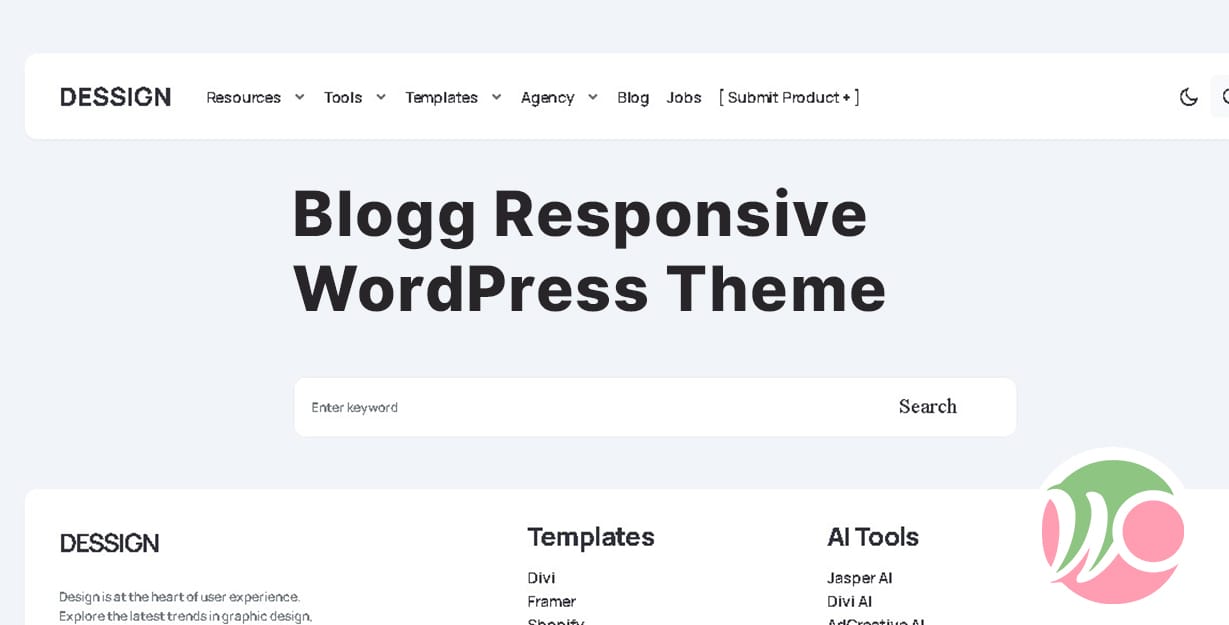 Blogg Responsive WordPress Theme by Marios Lublinski