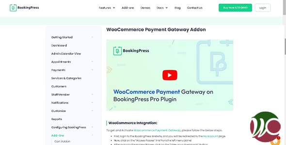 BookingPress Payment Gateway Addon for WooCommerce