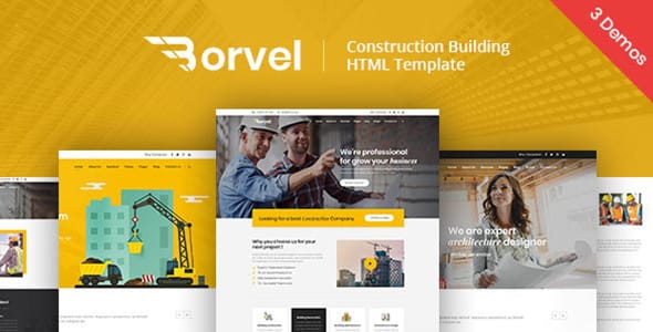 Borvel Construction Building Company WordPress Theme