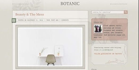 Botanic WordPress Theme by CSSIgniter