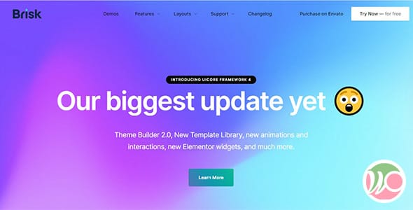 Brisk WordPress Theme by UiCore