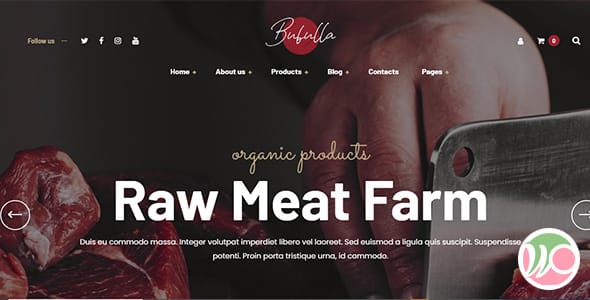 Bubulla Meat Farm Butcher and Seafood Store WordPress Theme