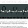BuddyPress User Badges for WordPress