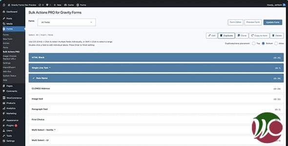 Bulk Actions PRO for Gravity Forms WordPress Plugin