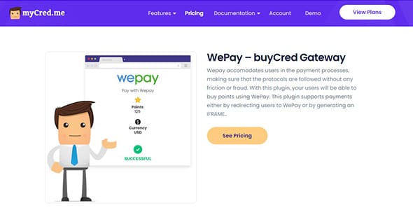 BuyCRED WePay for WordPress