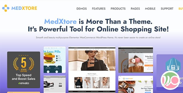 MedXtore Responsive Multipurpose Elementor WooCommerce WordPress Theme
