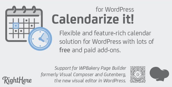 Calendarize it for WordPress