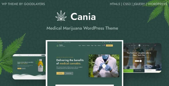 Cania Marijuana Medical WordPress Theme