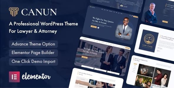 Canun Lawyer and Attorney WordPress Theme