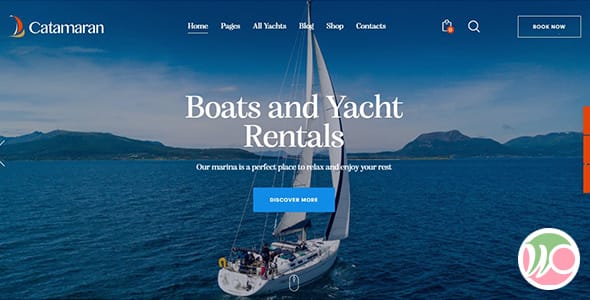 Catamaran Yacht and Boat Rental Theme