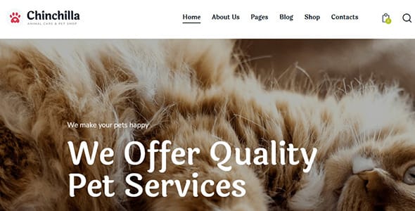 Chinchilla Pet WordPress Theme
