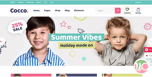 Cocco Kids Store and Baby Shop Theme