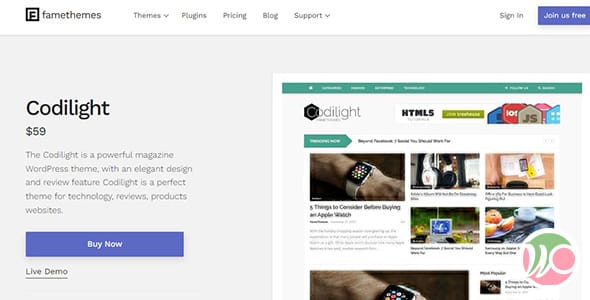 Codilight WordPress Theme by FameThemes
