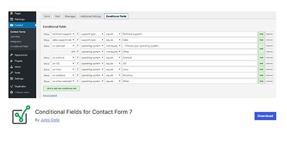 Conditional Fields PRO for WordPress
