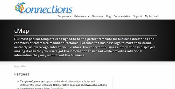 Connections Business Directory Template cMap for WordPress