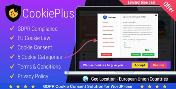 Cookie Plus Master Popups Addon for WordPress