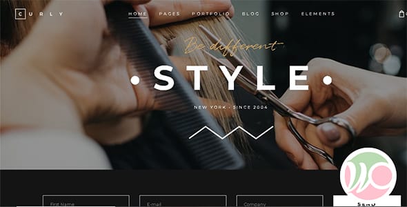 Curly A Stylish Hairdressers and Hair SalonsTheme