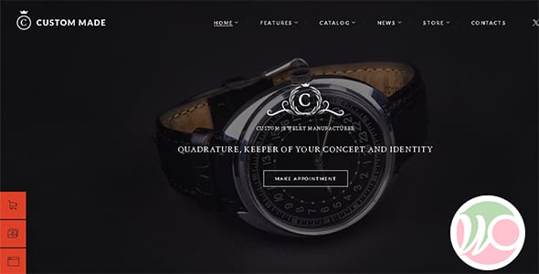 Custom Made Jewelry Manufacturer and Store WordPress Theme