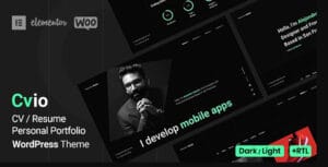 Cvio Personal Portfolio WordPress Theme