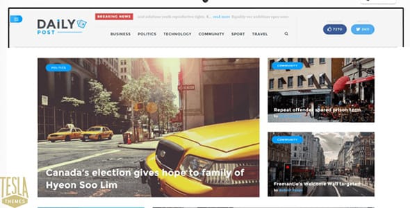 DailyPost WordPress Theme by TeslaThemes
