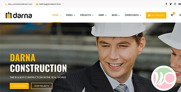 Darna Building and Construction WordPress Theme
